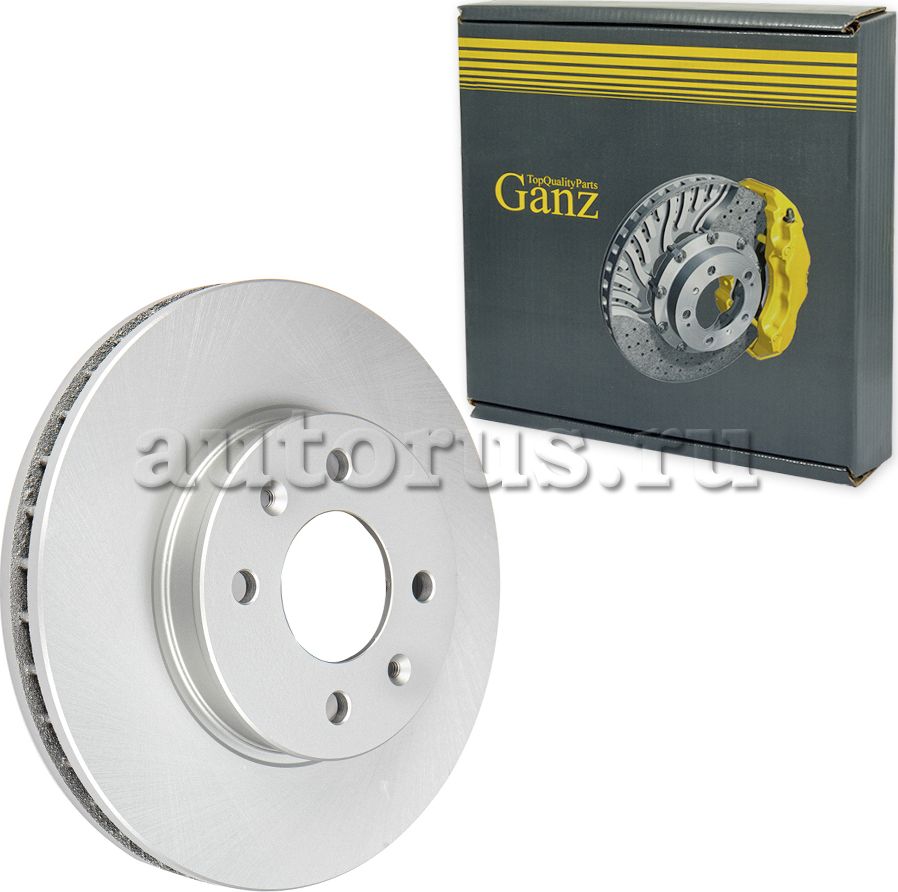 Диск тормозной передний с покрытием (Ganz). Артикул GIJ06236