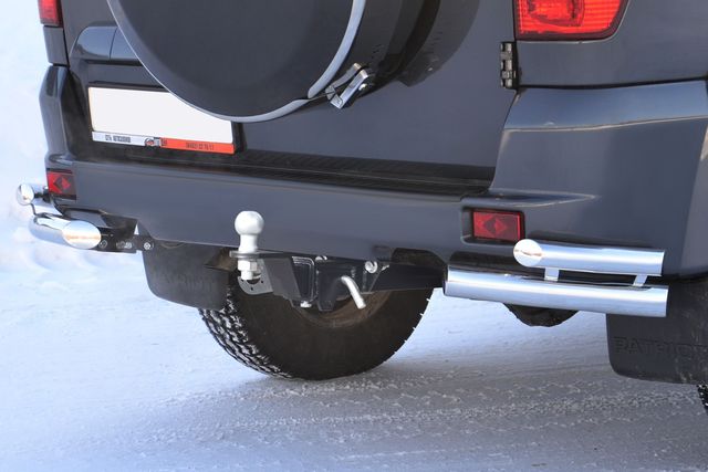 Фаркоп PT Group для УАЗ Патриот I рестайлинг 2014-2026. Американский квадрат. Артикул UZP-14-991122.00 (UZP991101)