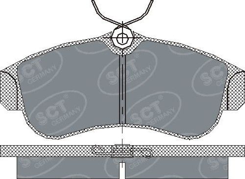 Тормозные колодки SCT-Germany. Артикул SP 157 PR
