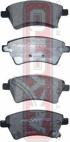Тормозные колодки Akyoto Packing AKYOTO передние для Fiat Sedici 2006-2014. Артикул AKD-9803