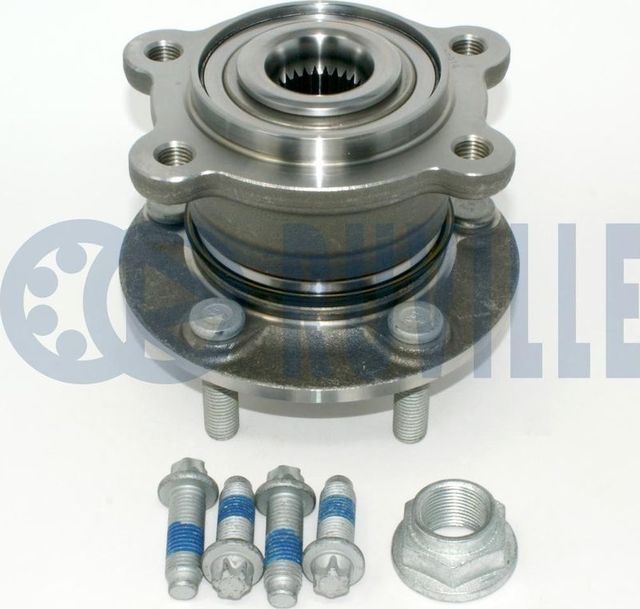 Ступица колеса с интегрированным подшипником (в сборе) Ruville задняя для Ford Kuga II 2013-2019. Артикул 221935