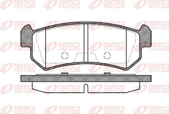 Тормозные колодки Remsa. Артикул 1048.00