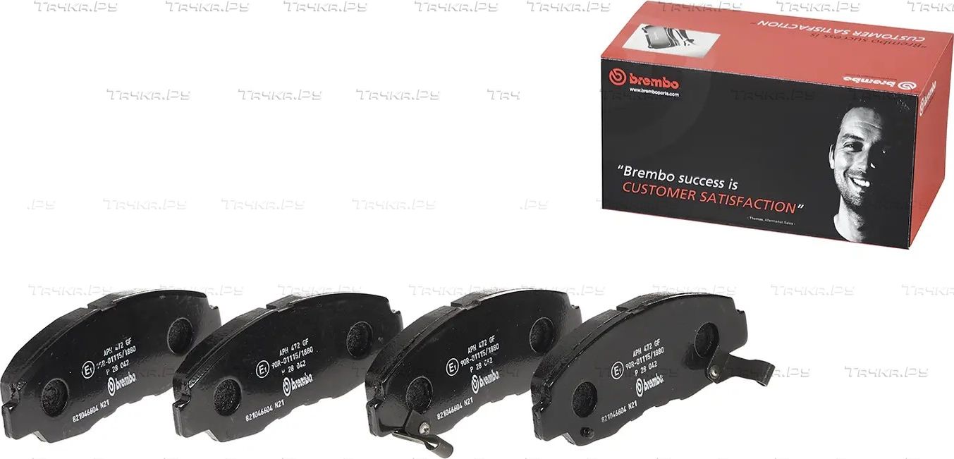 Тормозные колодки Brembo PRIME LINE передние для Honda Civic IX 2011-2016. Артикул P 28 042