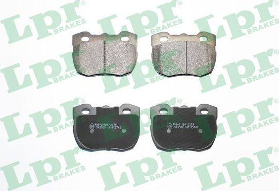 Тормозные колодки LPR передние для Land Rover Range Rover I 1989-1991. Артикул 05P742