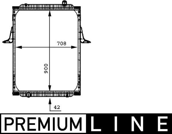 Радиатор охлаждения двигателя Mahle Premium. Артикул CR 698 000P