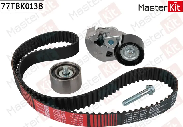 77TBK0138 Комплект ремня ГРМ Kia SPORTAGE (JE_  KM_) 2004 - (Master KIT). Артикул 77tbk0138
