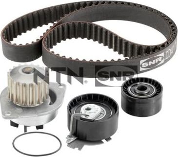 Помпа (водяной насос) с комплектом ремня ГРМ NTN / SNR. Артикул KDP459.470