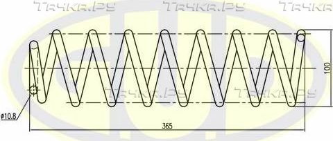 Пружина подвески G.U.D.. Артикул GCS272933