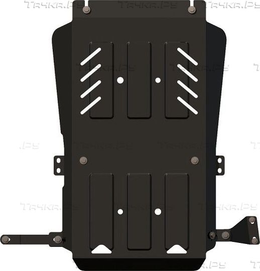 Защита Шериф (2,5 мм) для КПП и РК Mitsubishi L200 IV Triton 2006-2015. Артикул 14.1145 V2
