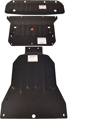 Защита Alfeco (3 части) для радиатора, картера и АКПП Mercedes-Benz С-Класс W203, С240 2000-2007. Артикул ALF.36.11