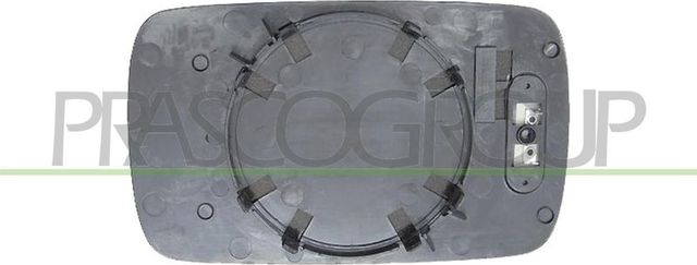 Зеркальное стекло бокового зеркала Prasco левое для BMW 5 IV (E39) 1995-2003. Артикул BM0447534