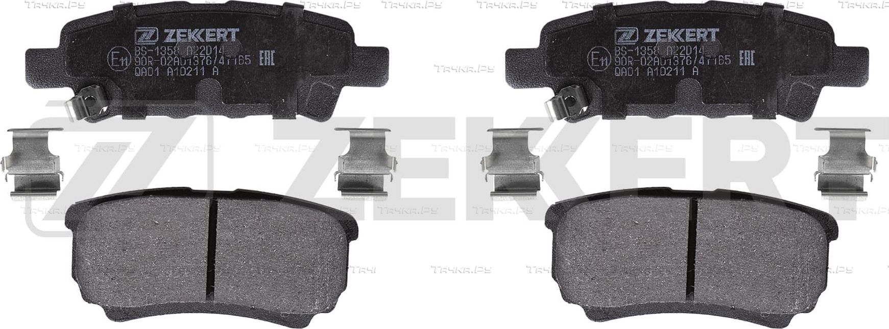 Тормозные колодки Zekkert задние для Mitsubishi Lancer IX 2003-2013. Артикул BS-1358