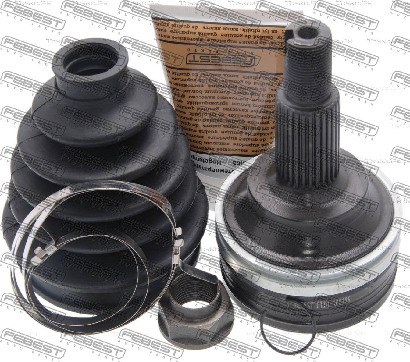 Шрус наружный (граната) Febest передний для Toyota Mark X II 2009-2026. Артикул 0110-GRX125