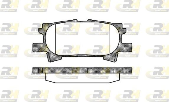 Тормозные колодки RoadHouse задние для Lexus RX III 2008-2015. Артикул 21040.00