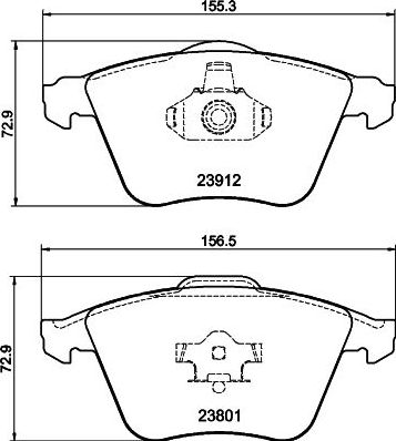 Тормозные колодки Nisshinbo. Артикул NP5033