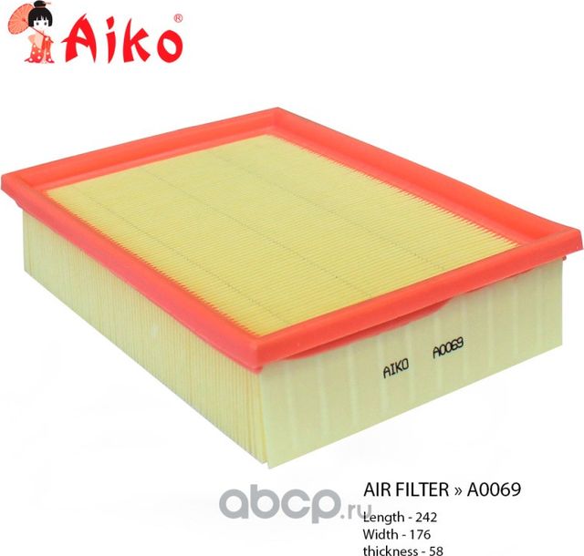 Фильтр воздушный BMW 3-series (E-36) (1990-2000) (Aiko). Артикул A0069