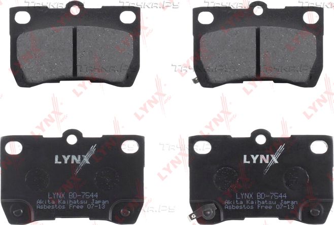 Тормозные колодки LYNXauto задние для Lexus GS III 2005-2012. Артикул BD-7544