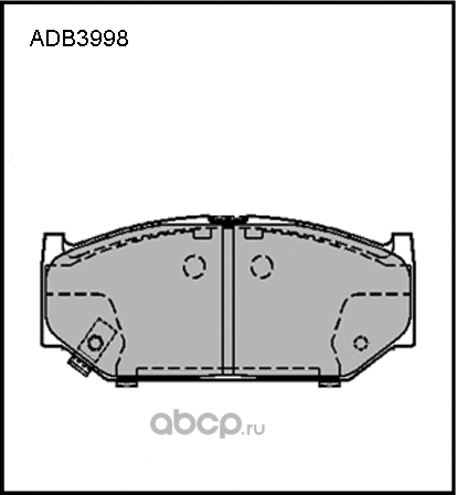 Колодки тормозные (Allied Nippon) Allied Nippon. Артикул ADB3998