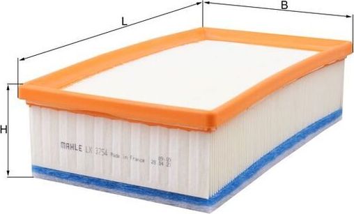 Воздушный фильтр Mahle. Артикул LX 3754