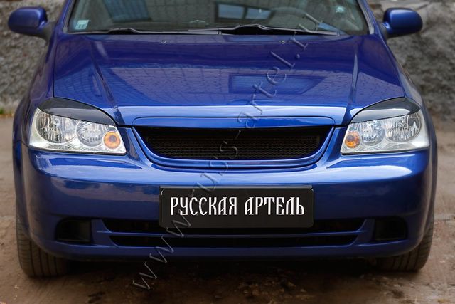 Накладки Русская Артель на передние фары (реснички) для Chevrolet Lacetti седан I 2004-2013. Артикул RECL-005700