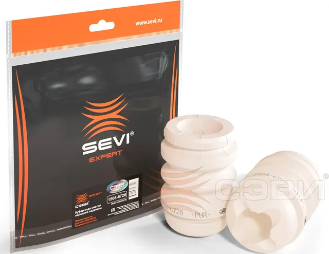 Буфер хода сжатия передней подвески СЭВИ-ЭКСПЕРТ LADA Vesta SEVI 15086728 Sevi. Артикул 1508-6728