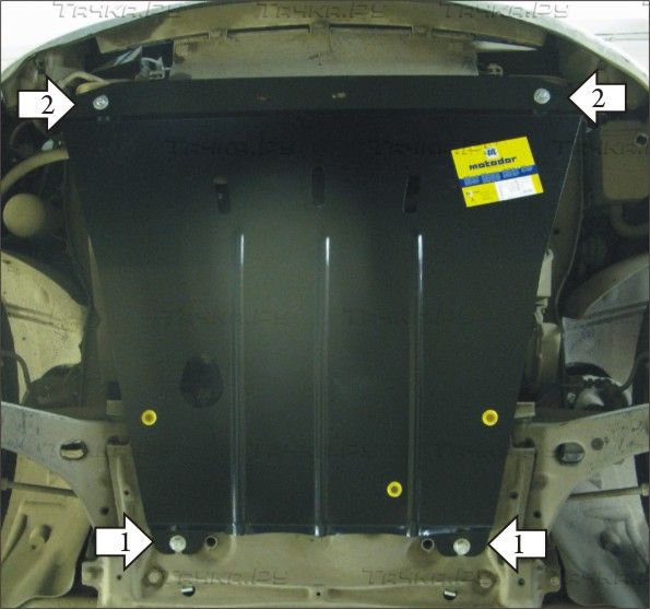 Защита Мотодор для картера, КПП Ford Focus I 1998-2004. Артикул 00708