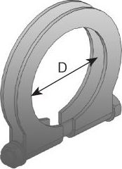 Хомут глушителя Dinex. Артикул 28865
