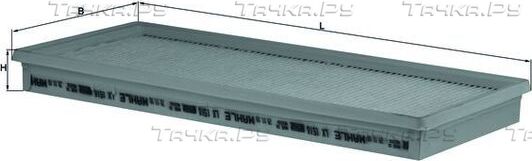 Воздушный фильтр Mahle для Subaru Legacy V 2009-2014. Артикул LX 1518