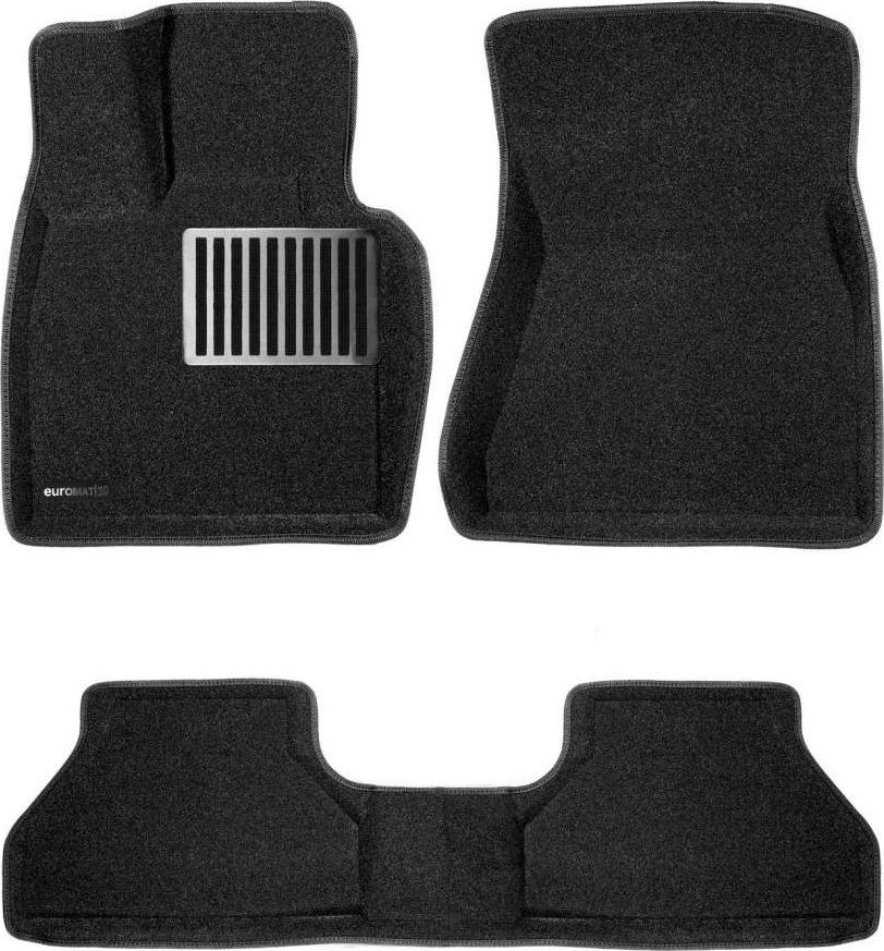 Коврики текстильные Euromat 3D Lux для салона BMW X5 F15 2015-2019 Темно-серые. Артикул EM3D-001215G