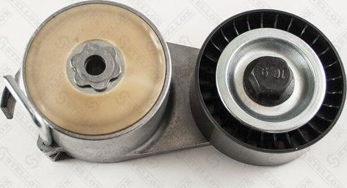 Натяжной ролик (натяжитель) приводного поликлинового ремня Stellox (полимерный материал). Артикул 03-40809-SX