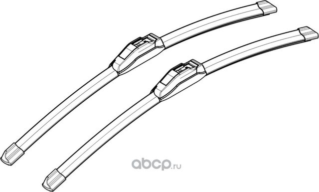 Щетки стеклооч компл. (2шт.) 650/450мм (26/18) бескаркас PLUS с крепл Крючок (Airline). Артикул AWBBN010