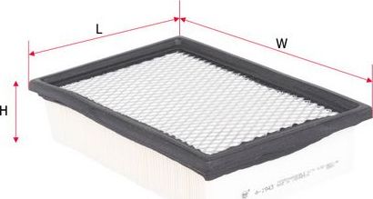 Воздушный фильтр Sakura для Ford Escape I 2001-2007. Артикул A-1943