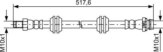 Тормозной шланг Bosch. Артикул 1 987 481 731