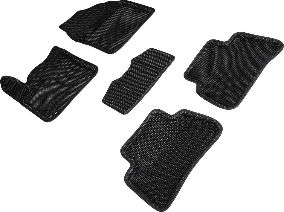 Коврики Seintex 3D EVA Соты для салона Toyota CH-R 2WD 2016-2019 ЧЕРНЫЕ. Артикул 95220