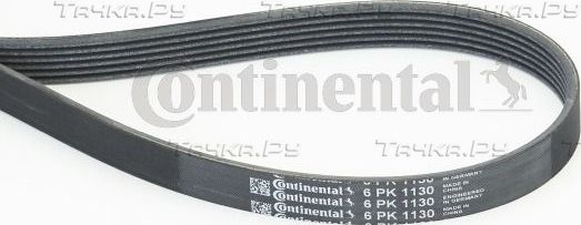 Приводной ремень поликлиновой ContiTech для Nissan NV200 2010-2026. Артикул 6PK1130