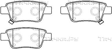 Тормозные колодки HSB задние для Toyota Avensis I 2000-2003. Артикул HP9152