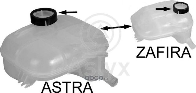 БАЧОК РАДИАТОРА (Aslyx). Артикул AS201629