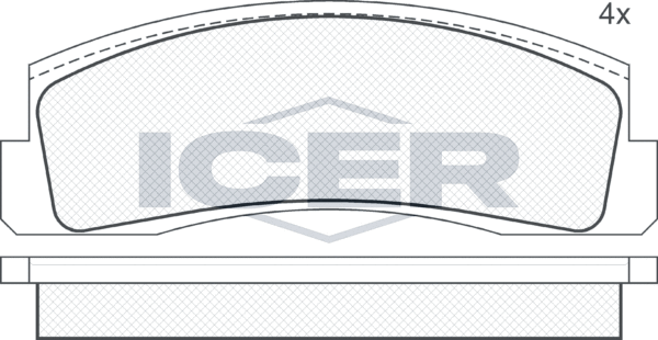 Тормозные колодки Icer. Артикул 180269