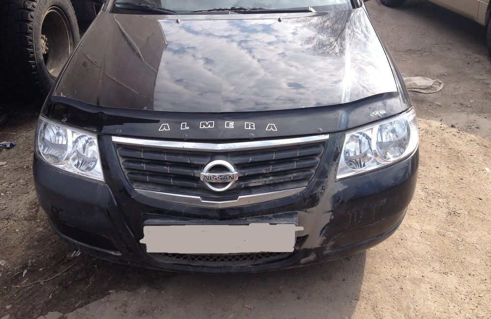 Дефлектор Vip-Tuning для капота Nissan Almera Classic 2006-2026. Артикул NS01