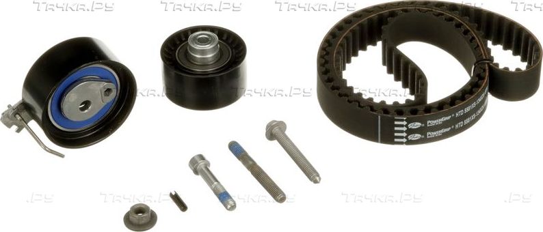 Ремень ГРМ с роликами (комплект) Gates PowerGrip® для Citroen Xsara 2000-2005. Артикул K035581XS