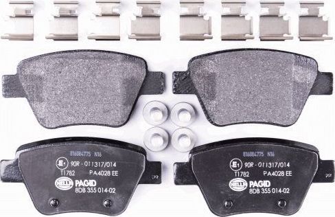 Тормозные колодки Hella. Артикул 8DB 355 014-021