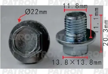 Пробка масляного поддона Toyota применяемость: 12х1.25 мм 1ZZ/1NZ/2NZ/2AZ/1M PATRON P37-1561 Patron. Артикул P37-1561