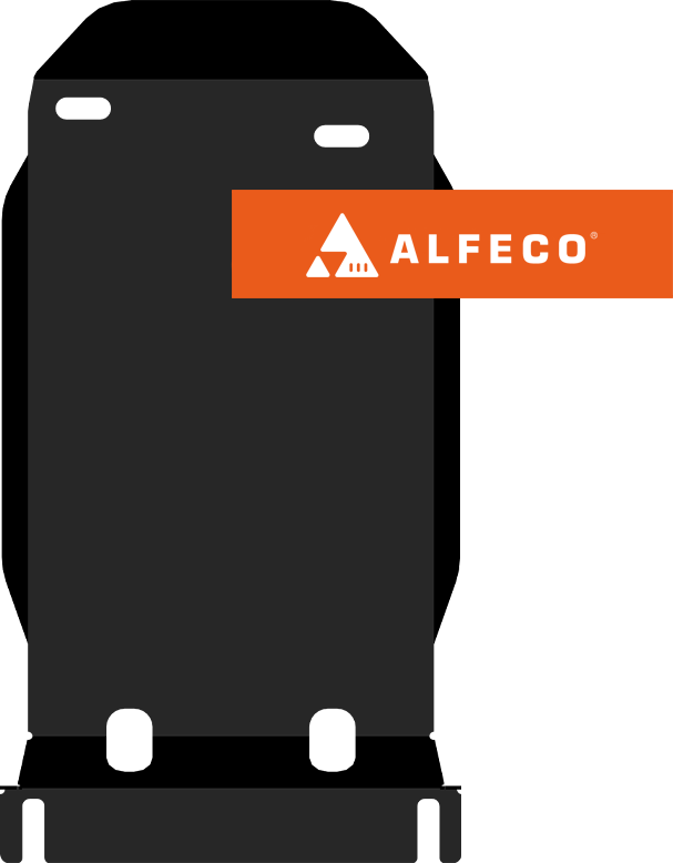 Защита Alfeco для редуктора заднего моста Jeep Grand Cherokee WK2 2013-2022. Артикул ALF.48.05