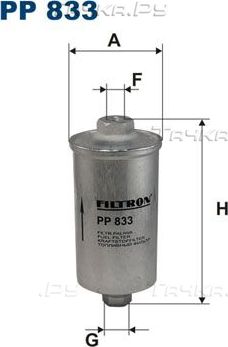 Топливный фильтр Filtron для Ferrari Testarossa 1984-1991. Артикул PP 833