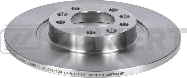 Тормозной диск Zekkert задний для Peugeot Traveller I 2016-2026. Артикул BS-6356