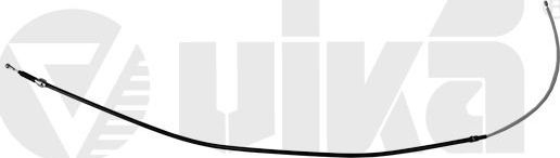 Трос ручника (тросик ручного тормоза) Vika. Артикул 76090016901