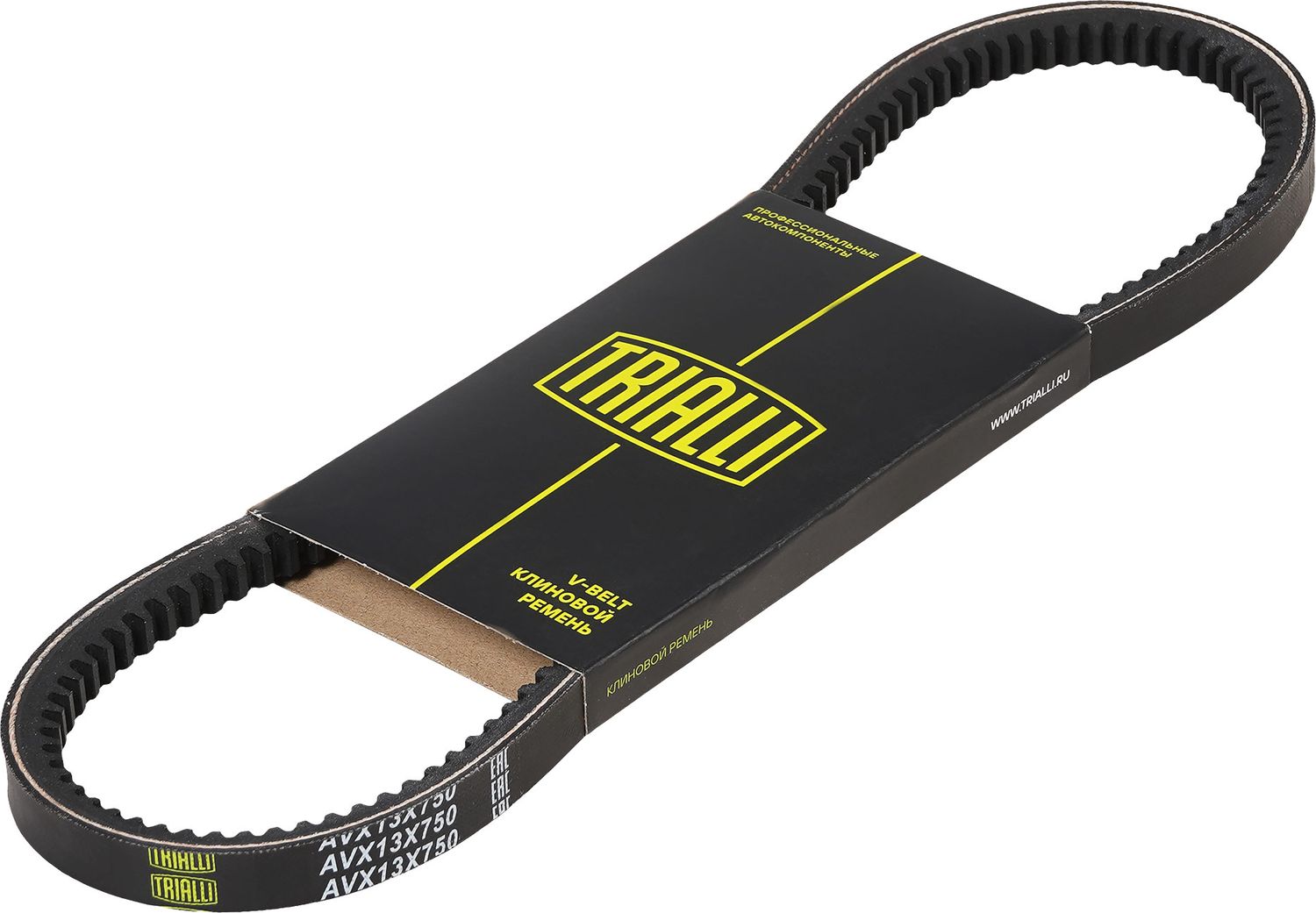 Приводной ремень клиновой Trialli (EPDM (Этилен-пропиленовый каучук)). Артикул AVX13X750