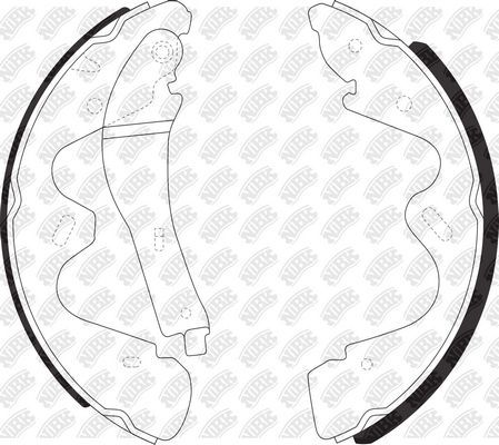 Тормозные колодки NiBK задние для Nissan Terrano II 1993-2007. Артикул FN22001