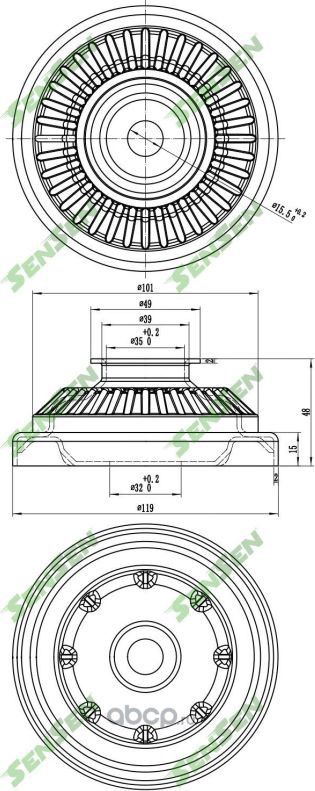ОПОРА_АМОРТИЗАТОРА ПЕРЕДНЕГО OPEL ASTRA-H,ZAFIRA-B 04~ (Sensen). Артикул M61151