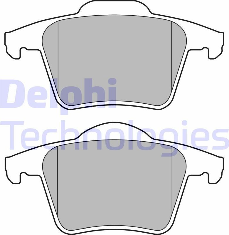 Тормозные колодки Delphi (Low-Metallic). Артикул LP1835
